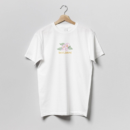 Biała koszulka Kwiat Jabłoni Rozmiar XS